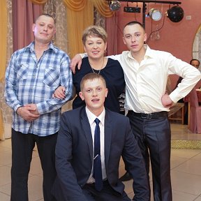 Фотография "Я и мои сыновья!!! Илья,Костя и Сережа!!"