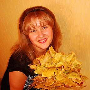 Фотография "Я и осенние листья"