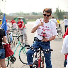 Фотография "23.06.2012 г. о.Татышев. Велопробег, посвященный Международному дню борьбы с наркотиками."
