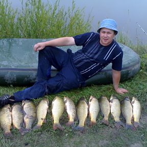 Фотография "август  2007 год.Я  на  рыбалке."