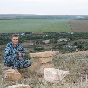 Фотография "Я на горе Гребени, Сакмарский район Оренбургской области. Сентябрь 2011 г."