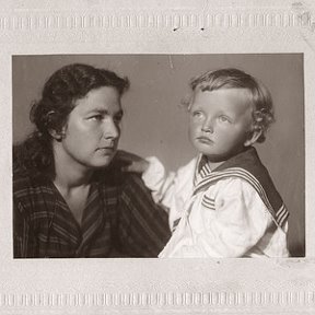 Фотография "Я и мама 1953 год"