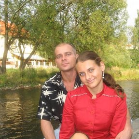 Фотография "Чешский Крумлов,июль 2007.Дочка и я"