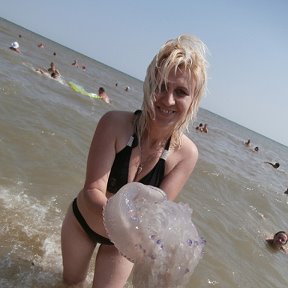 Фотография "поймали медузу......................."
