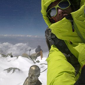 Фотография "пик Ленина (7134 м), Памиро-алай, 26 июля 2013, в 13-45 есть вершина!"