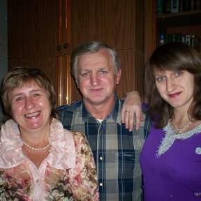 Фотография "Я с женой и младшей дочерью в октябре 2007 г"