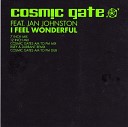 Cosmic Gate Feat Jan Johnston - I Feel Wonderful Riley and Durrant Remix