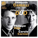Philippe Villa Carole Carniel - Duo facile pour piano et guitare Op 37 III Minuetto Presto…