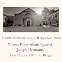Vienna Konzerthaus Quartet Joseph Hermann Hans Berger Othmar… - Divertimento no 17 in D major K 334 320b II Tema con variazioni…