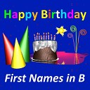 First Names in B - Happy Birthday Benjamin