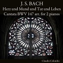 Claudio Colombo - IX Aria bass Ich will von Jesu Wundern singen Arr for 2 Pianos by Bernhard Todt and Claudio…