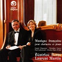 Beatrice Berne Laurent Martin - Sonate pour clarinette et piano I Allegro