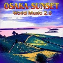 Osaka Sunset - Stone Lantern