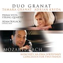 Duo Granat Prima Vista String Quartet Tamara Granat Adrian… - Concerto for 2 Harpsichords in C Minor BWV 1062 I Allegro For Piano…