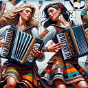 Дуэт аккордеонисток… - Balkan dance