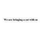 Shamanaev Alexander - We are bringing a cat with us