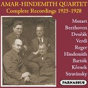 Amar Hindemith Quartet - String Quartet No 11 in F Minor Serioso Op 95 II Allegretto ma non…