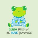 Resident - GREEN FROG IN BIG BLUE JAMMIES