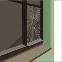Плакат - Разбитые окна