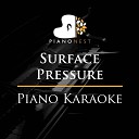 PianoNest - Surface Pressure Lower Key Piano Karaoke Originally Performed by Jessica…