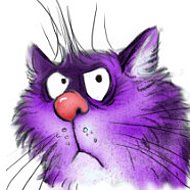 Фиолетовый Котик