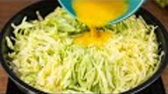 Cabbage with eggs tastes better than meat! Easy, quick and v...