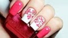 Easy Cherry Blossom Nail Art | Маникюр Рябина для начинающих...