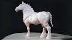Art lesson:  How to Sculpt a Shire Draught Horse with Polyme...