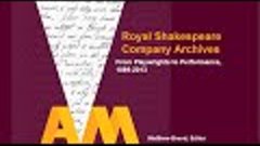 Royal Shakespeare Company Archives: From Playwrights to Perf...