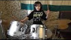 Kiss - I Was Made For Lovin&#39; You - drum cover by Sonya