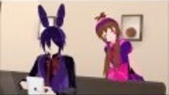 MMD x FNAF - Balloon Girl wants Bonnie to teach her how to t...