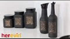 Herevin Mat Siyah Seri / Matte Black Jar Series