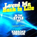 Ameritz Audio Karaoke - Loved Me Back to Life In the Style of Celine Dion Karaoke…