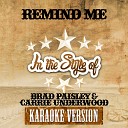 Ameritz Audio Karaoke - Remind Me In the Style of Brad Paisley Carrie Underwood Karaoke…