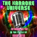 The Karaoke Universe - Anywhere for You Karaoke Version In the Style of Aaron…