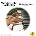 Daniel Barenboim - Mendelssohn Lieder ohne Worte Op 62 No 1 Andante Espressivo in G MWV U…