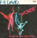 F R David - Words Italian Disco Mix