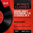 Wilhelm Kempff - Sonate pour piano No 3 in F Minor Op 5 III Scherzo Allegro…