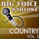 Big Voice Karaoke - Heaven s Just a Sin Away In the Style of Kitty Wells Karaoke…
