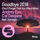 Andrey Exx Cat Deejane feat Savage - Goodbye Remix 2018