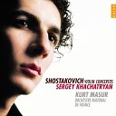 Sergey Khachatryan, Orchestre national de France, Kurt Masur - Violin Concerto No. 2 in C-Sharp Minor, Op. 129: II. Adagio
