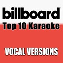 Billboard Karaoke - Go All The Way Made Popular By The Raspberries Vocal…