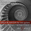 Florindo Baldissera Leonardo De Marchi - Fuga in A Minor BWV 958 Arr for 2 Guitars