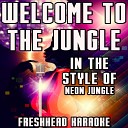 Freshhead Karaoke - Welcome to the Jungle Karaoke Vocal Version In the Syle of Neon…