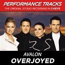 Avalon - Overjoyed Performance Track In Key Of Fm Without Background…