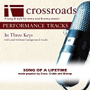 Crossroads Performance Tracks - Song Of A Lifetime Performance Track Original without Background Vocals in C C D…