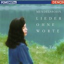 Kyoko Tabe - Lieder Ohne Worte No 1 in G Major Op 62 Andante…