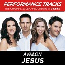 Avalon - Jesus Performance Track In Key Of A Without Background…