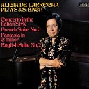Alicia de Larrocha - J S Bach English Suite No 2 in A Minor BWV 807 1 Pr…