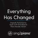 Sing2Piano - Everything Has Changed Originally Performed By Taylor Swift Ed Sheeran Piano Karaoke…